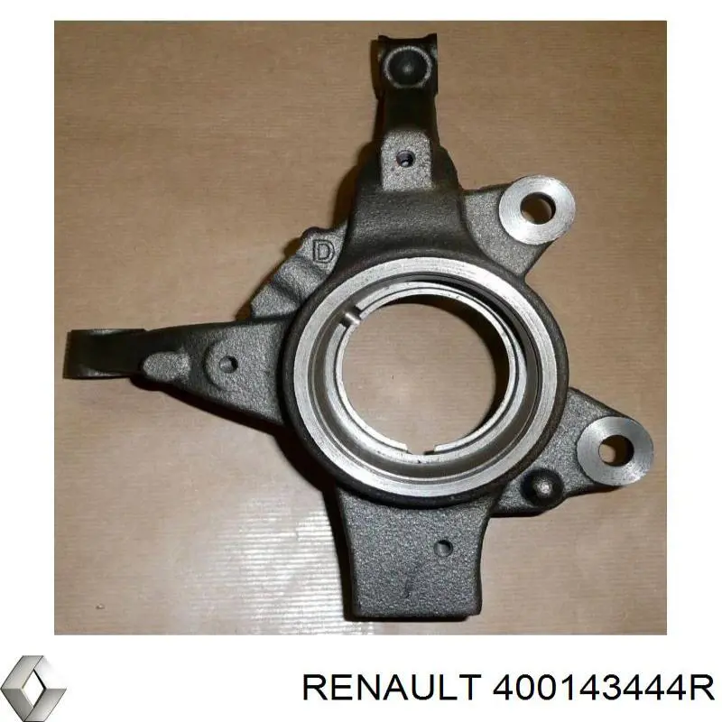 400143444R Renault (RVI) muñón del eje, suspensión de rueda, delantero derecho