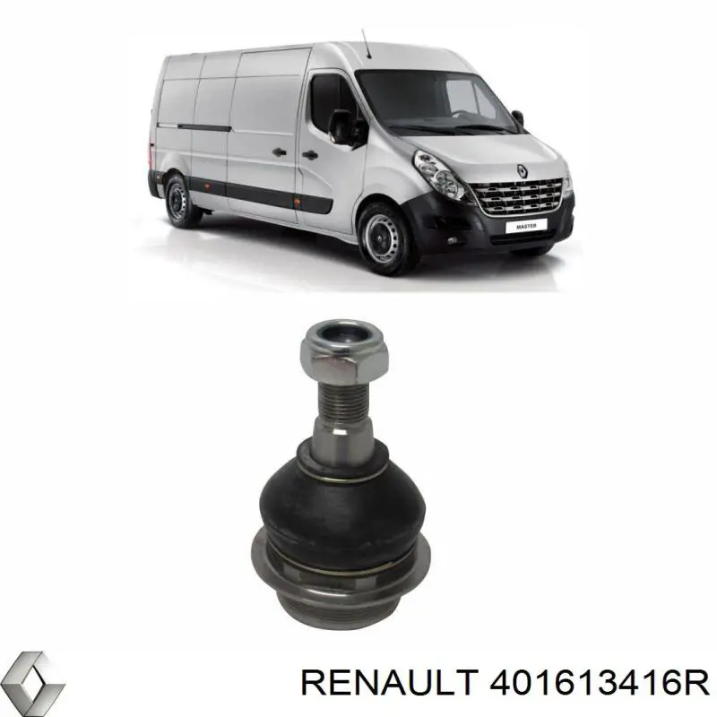 401613416R Renault (RVI) rótula de suspensión inferior izquierda