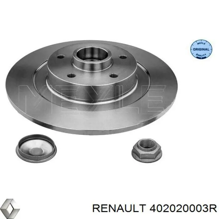 Comprar 402020003R Renault (RVI) Disco de freno trasero