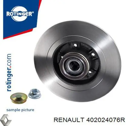 Comprar 402024076R Renault (RVI) Disco de freno trasero