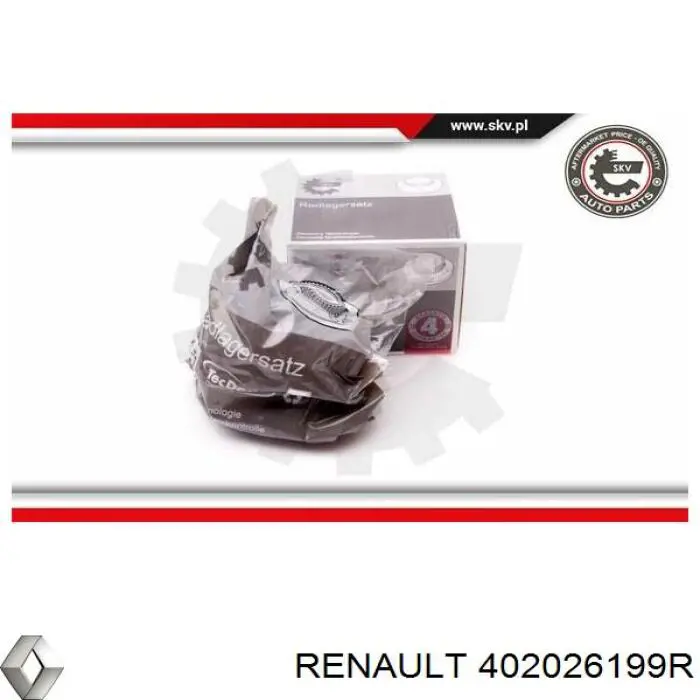 402026199R Renault (RVI) cubo de rueda delantero