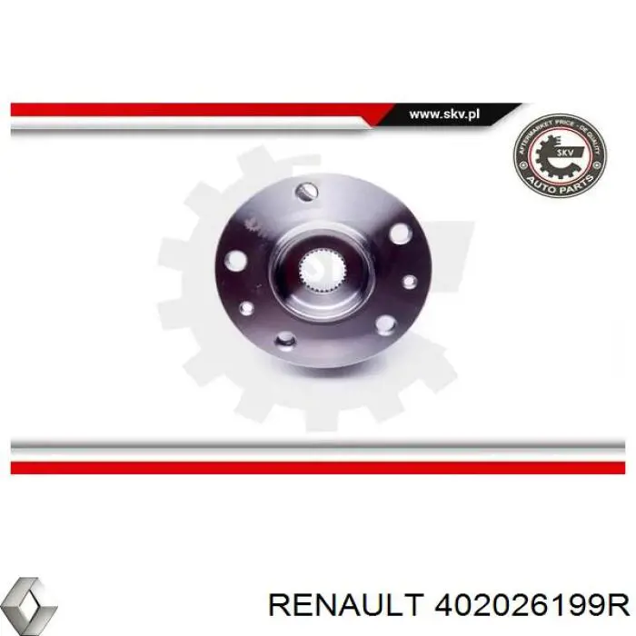 402026199R Renault (RVI) Cubo delantero