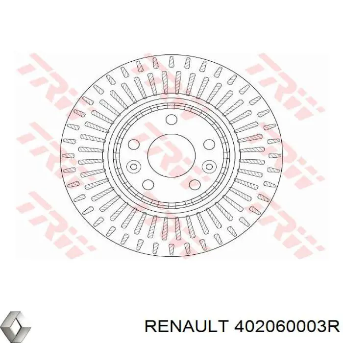 Frenos delanteros Renault (RVI) 402060003R precio, desde 47,74 EUR