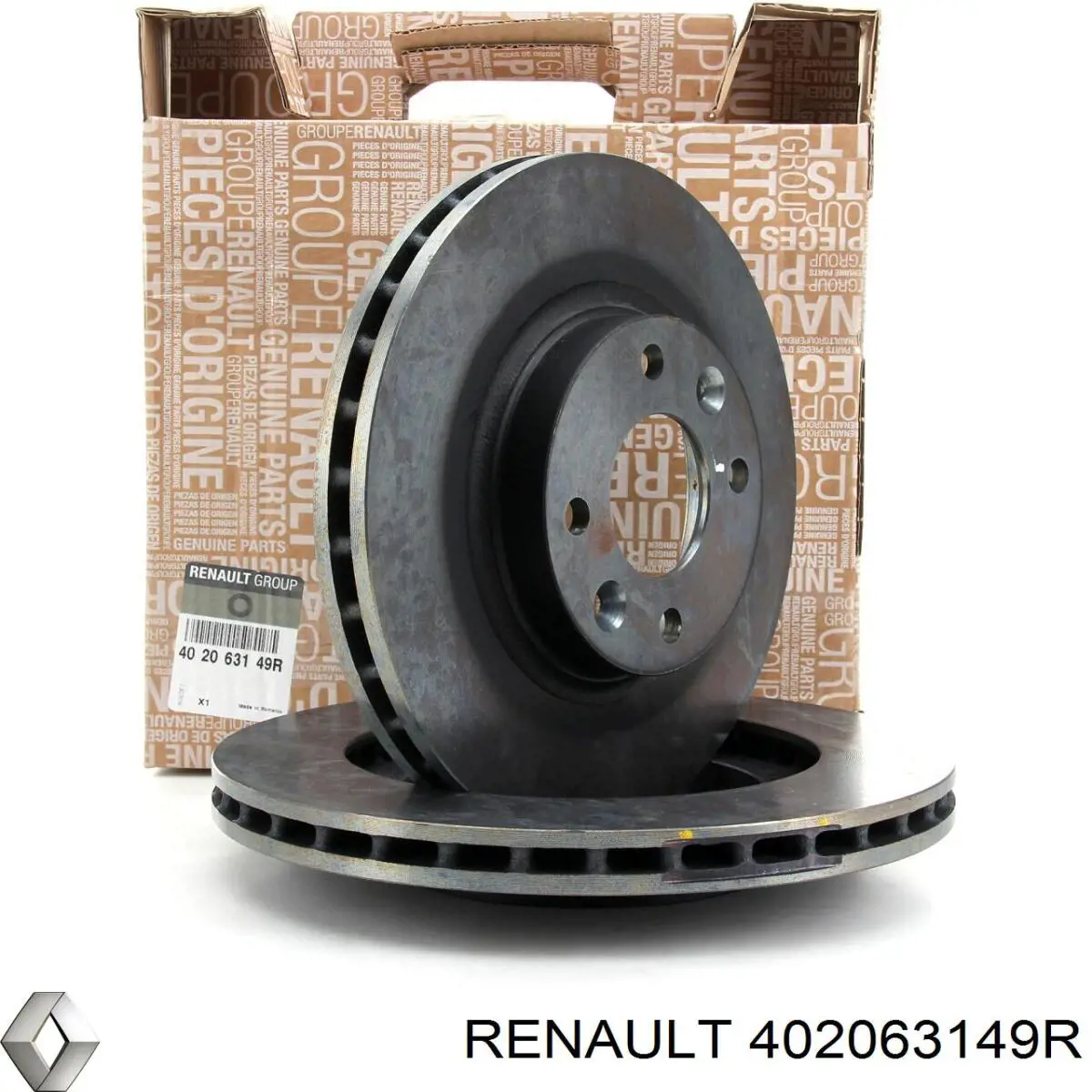 402063149R Renault (RVI) disco de freno delantero