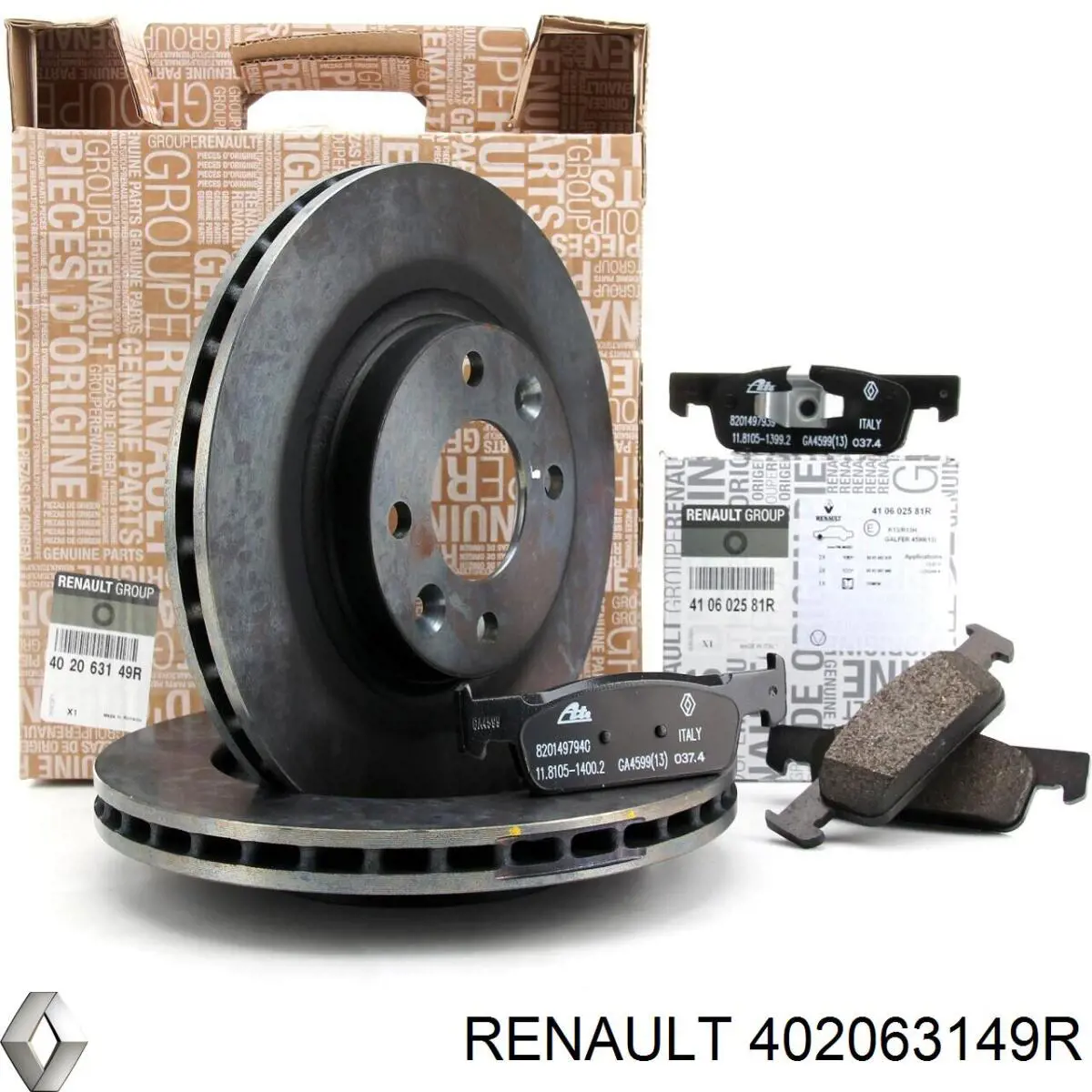 Comprar 402063149R Renault (RVI) Freno de disco delantero