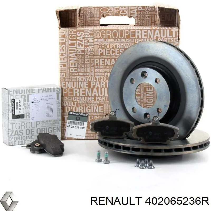 Frenos delanteros Renault (RVI) 402065236R precio, desde 21,95 EUR