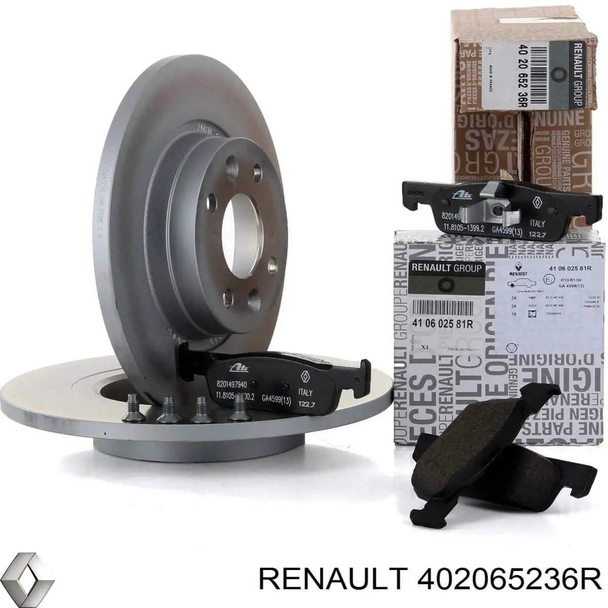 402065236R Renault (RVI) freno de disco delantero