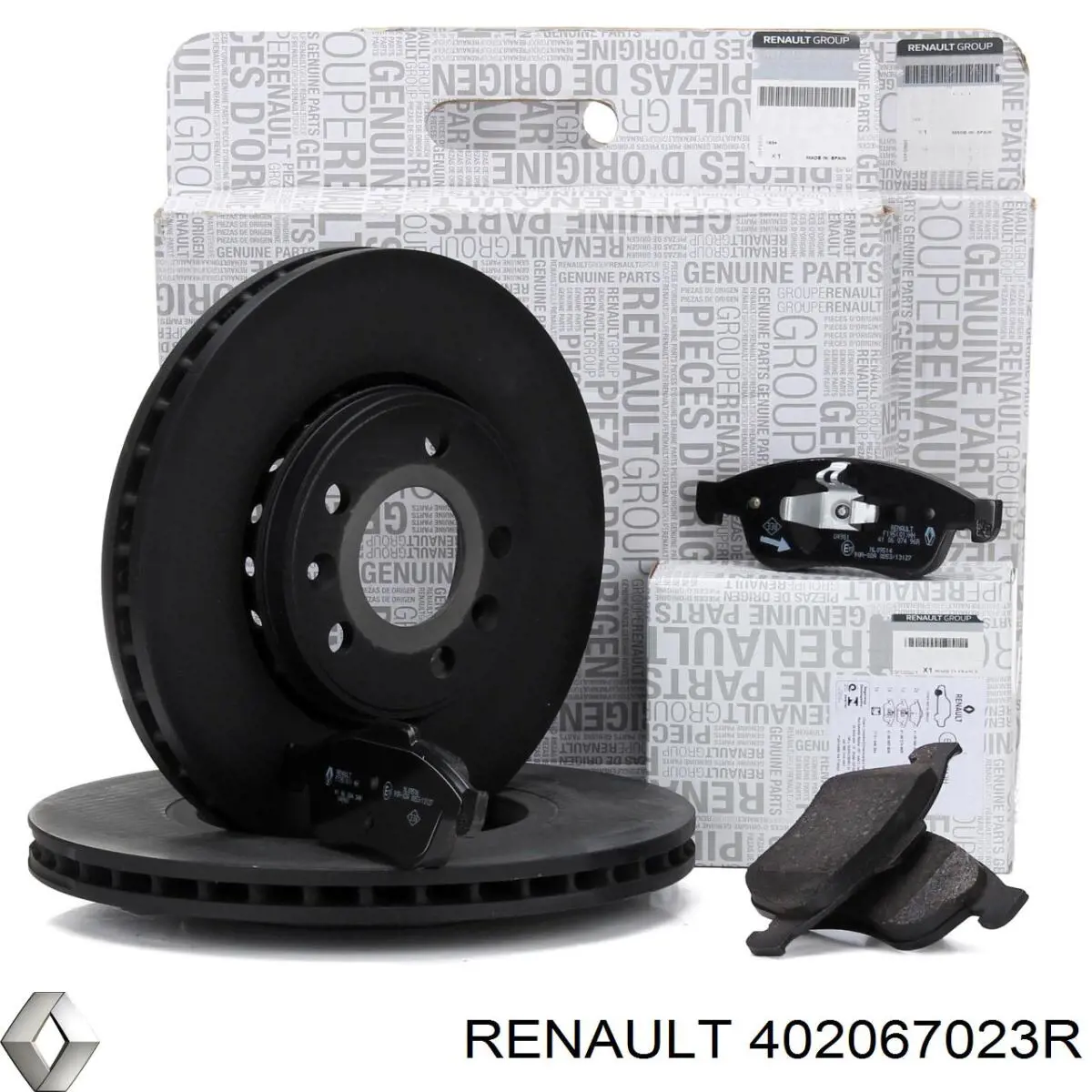 402067023R Renault (RVI) disco de freno delantero