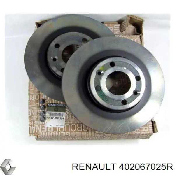 402067025R Renault (RVI) disco de freno delantero