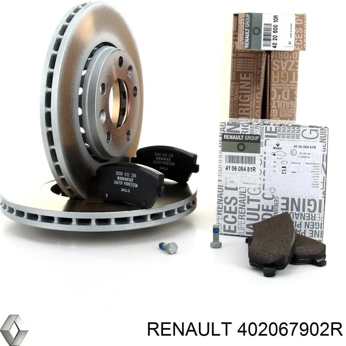 402067902R Renault (RVI) disco de freno delantero