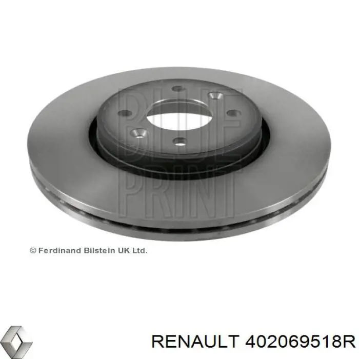 Disco de freno delantero Renault (RVI) 402069518R