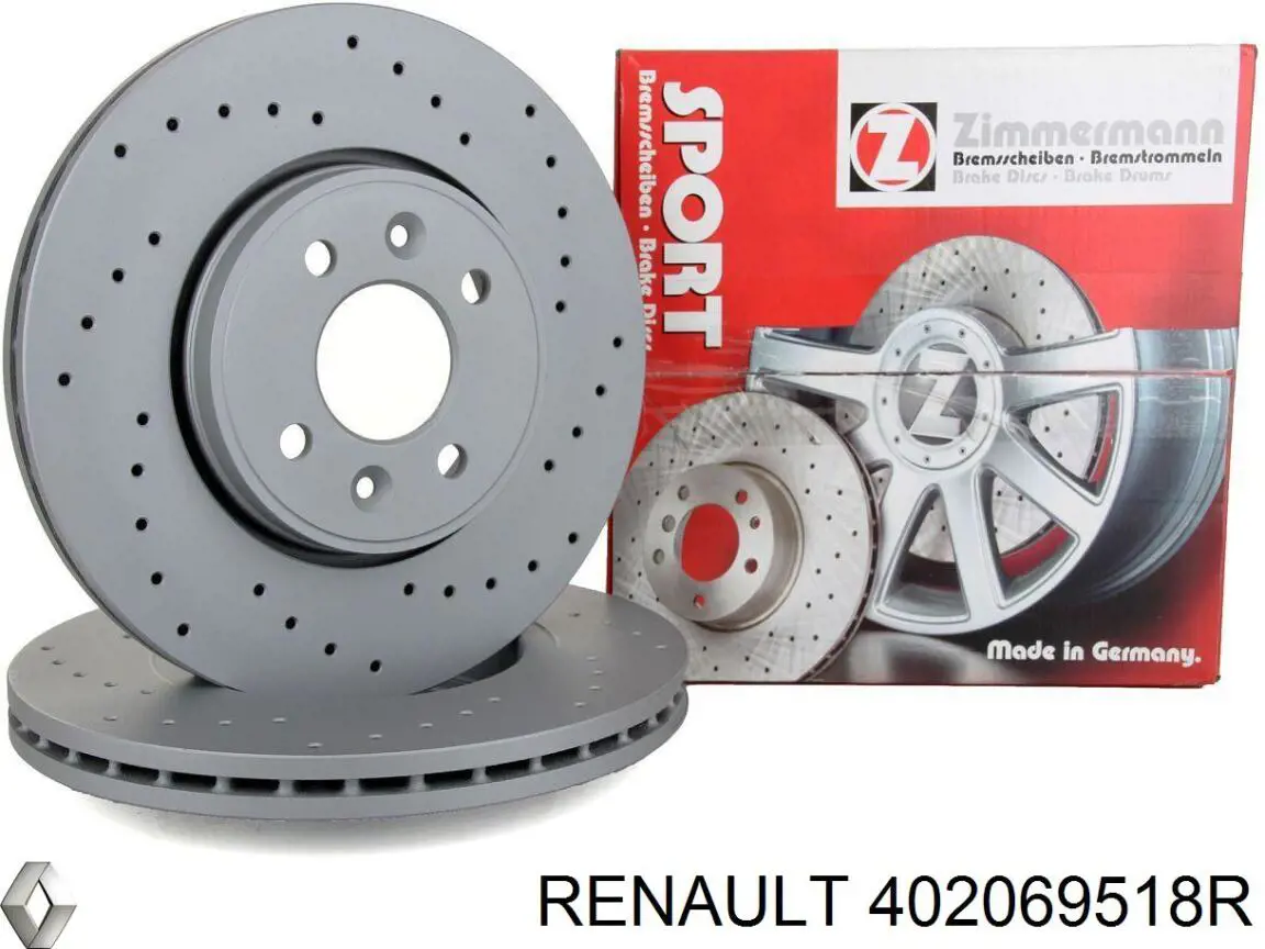 Frenos delanteros Renault (RVI) 402069518R precio, desde 36,11 EUR
