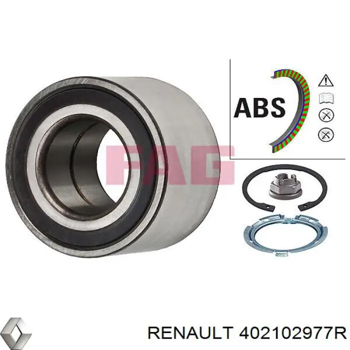 Cojinete de rueda delantero Renault Megane 2 LM0, LM1