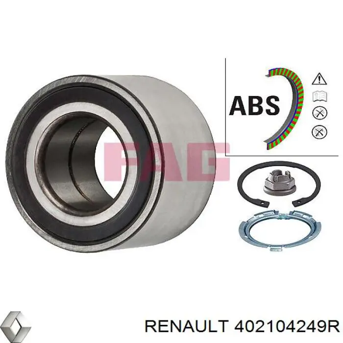 Cojinete de rueda delantero Renault Megane 2 LM0, LM1