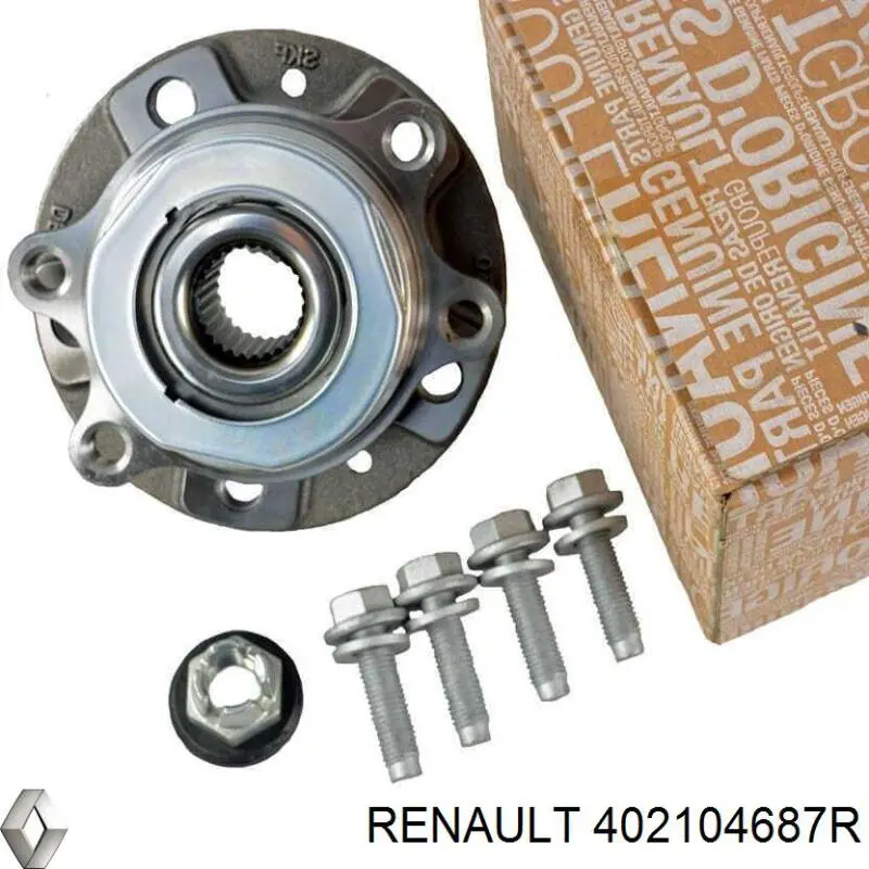 402104687R Renault (RVI) cubo de rueda delantero
