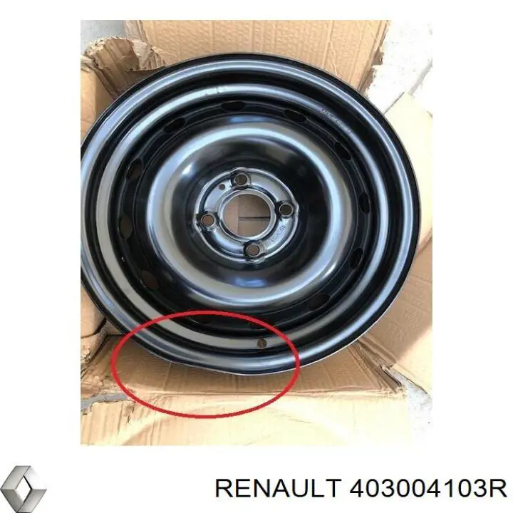 403008751R Renault (RVI) llantas de acero (estampado)