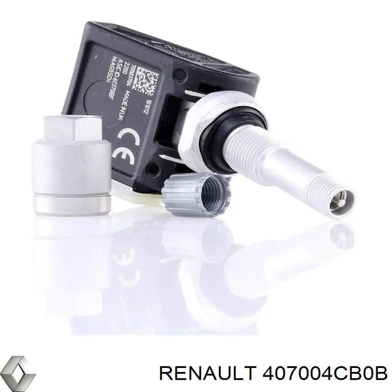 407004CB0B Renault (RVI) Sensor de presión de neumáticos (TPMS)