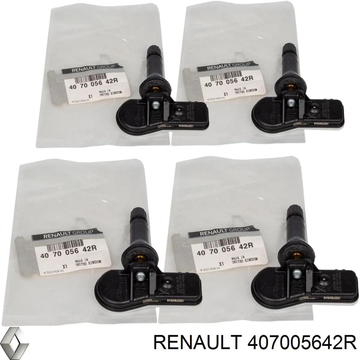 407005642R Renault (RVI) sensor de presion de neumaticos