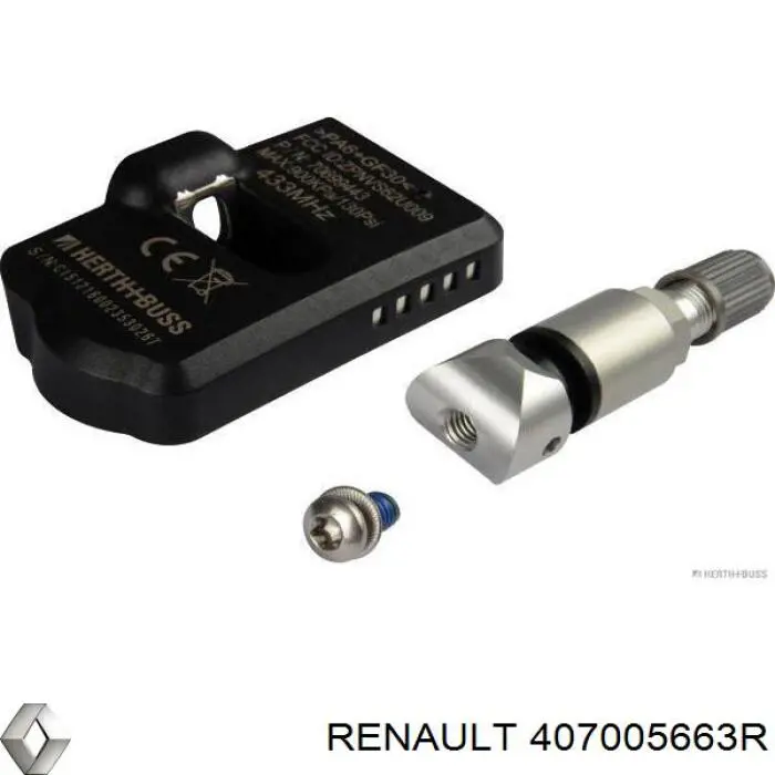 Sensor de presion de llantas Renault (RVI) 407005663R precio, desde 37,86 EUR