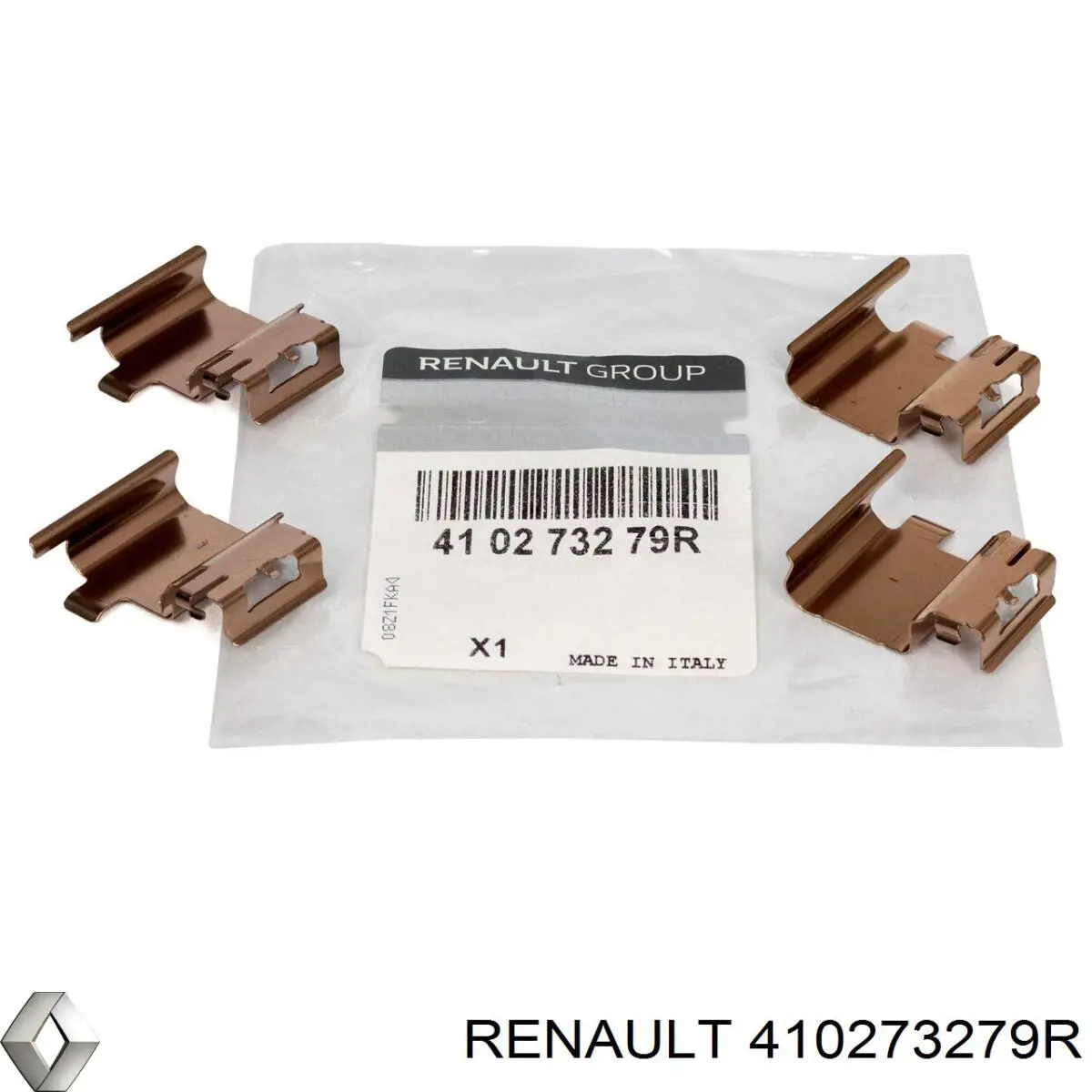 Comprar 410273279R Renault (RVI) Juego de resortes de sujeción de pastillas de freno delanteras