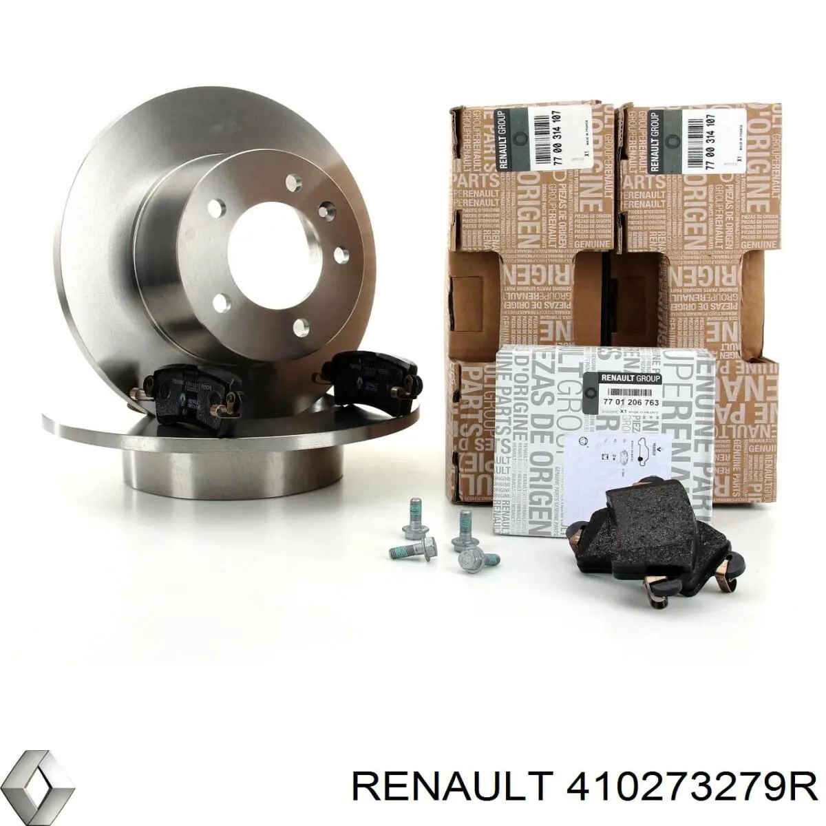410273279R Renault (RVI) Juego de resortes de sujeción de pastillas de freno delanteras
