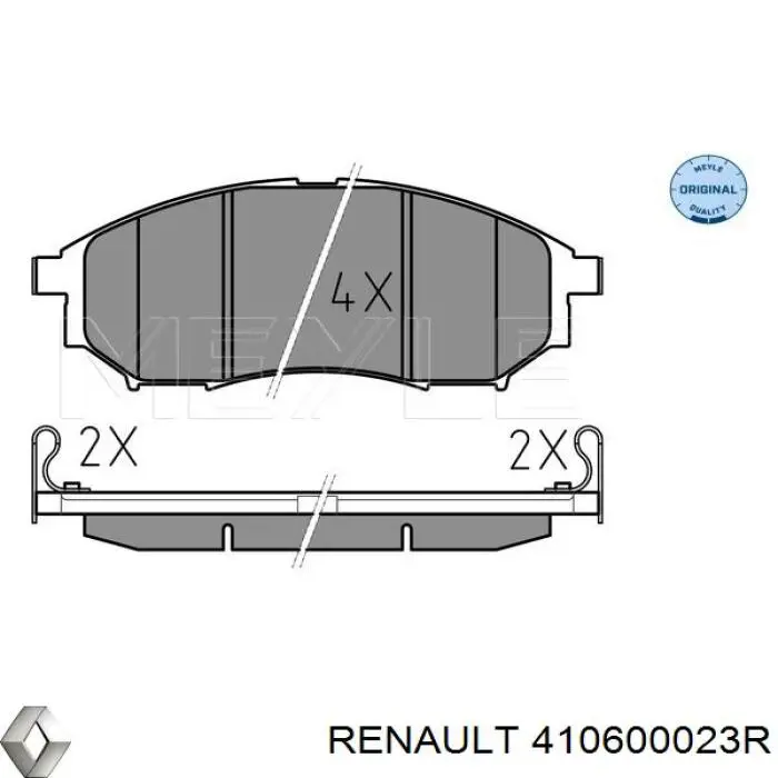 Pastillas de freno delanteras Nissan Navara D40M