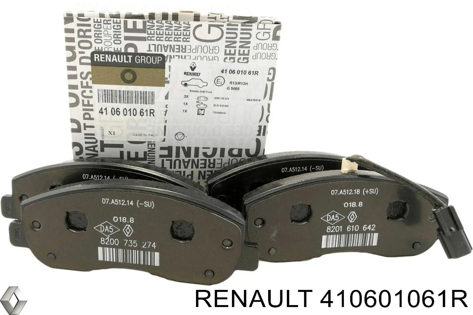 Comprar 410601061R Renault (RVI) Pastillas delanteras de freno