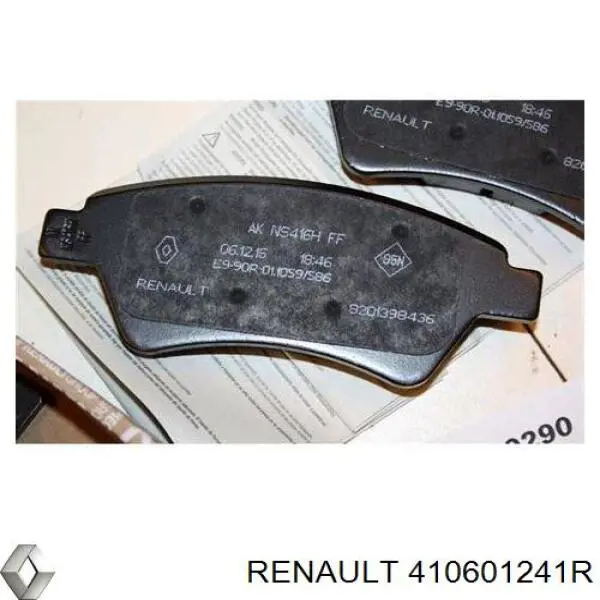 410601241R Renault (RVI) pastillas de freno delanteras