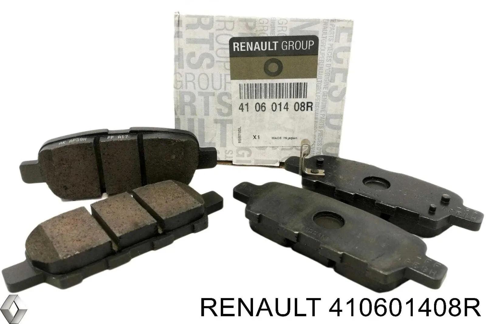410601408R Renault (RVI) pastillas de freno traseras