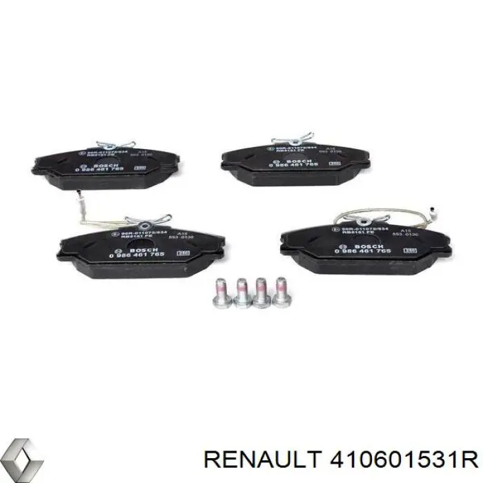 Pastillas de freno 410601531R Renault (RVI)