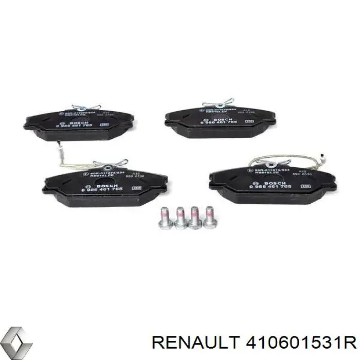 Pastillas de freno delanteras Renault (RVI) 410601531R