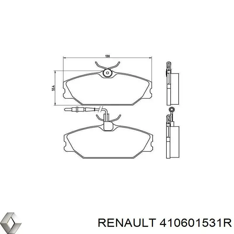 Pastillas freno delanteras Renault (RVI) 410601531R precio, desde 23,88 EUR