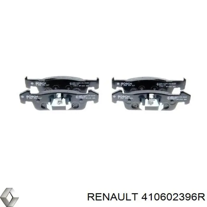 Pastillas de freno delanteras Renault (RVI) 410602396R