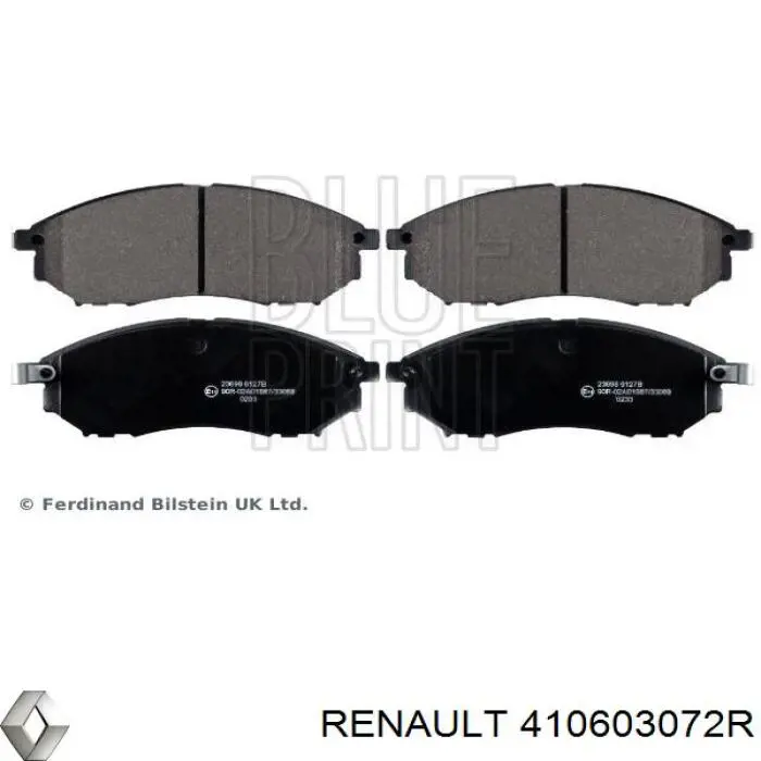 Comprar 410603072R Renault (RVI) Pastillas delanteras de freno