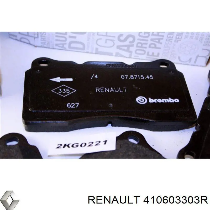 Pastillas freno delanteras Renault (RVI) 410603303R precio, desde 32,86 EUR