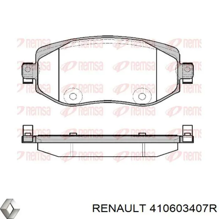 Comprar 410603407R Renault (RVI) Pastillas delanteras de freno