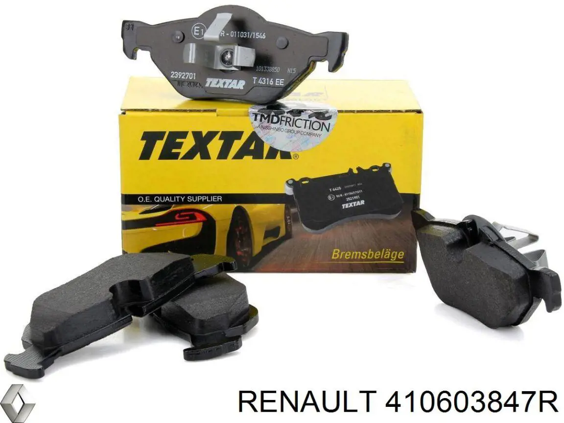 410603847R Renault (RVI) Pastillas delanteras