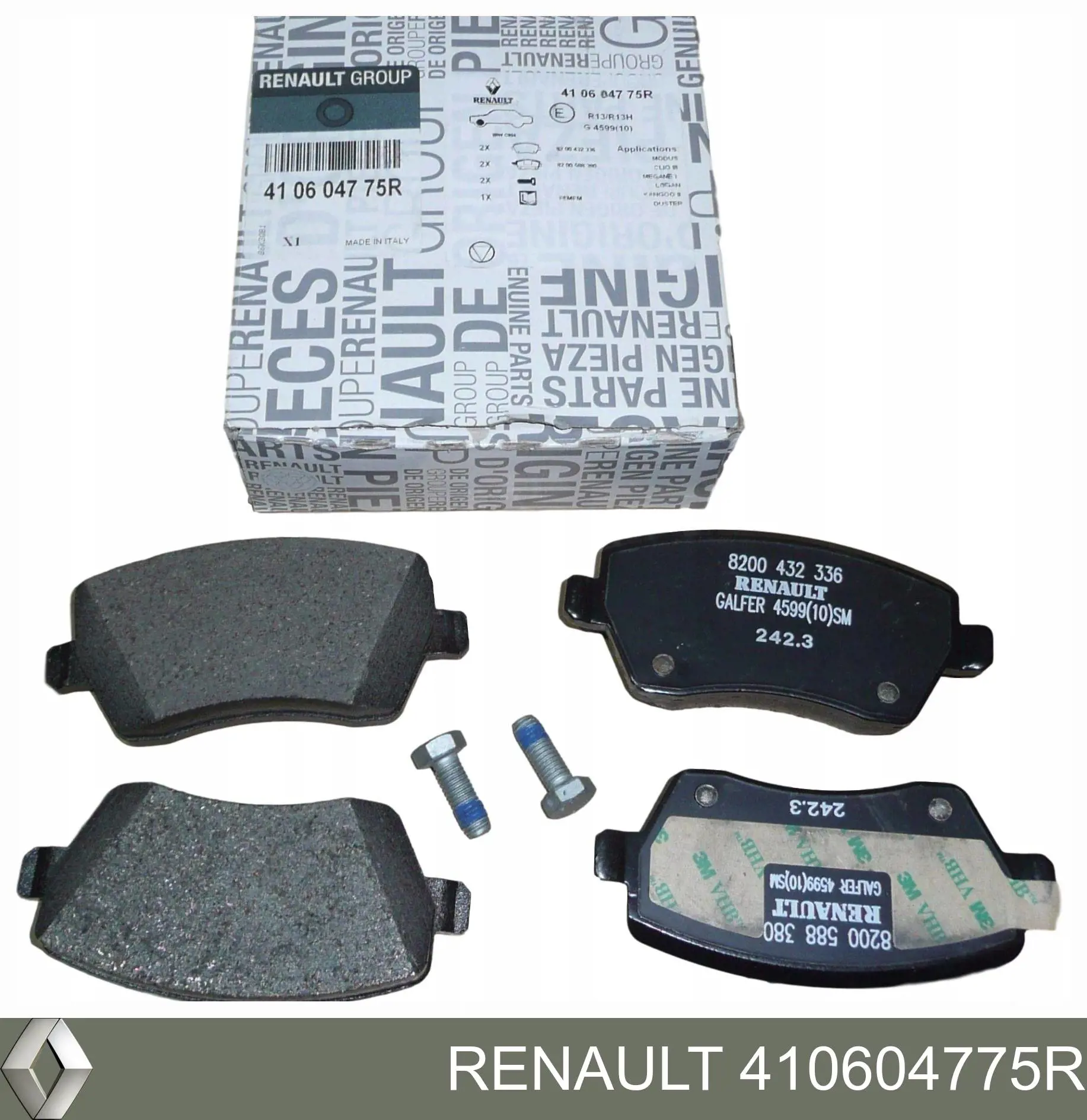 Pastillas freno delanteras Renault (RVI) 410604775R precio, desde 18,75 EUR
