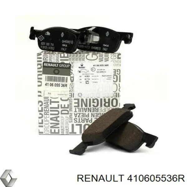 Pastillas freno delanteras Renault (RVI) 410605536R precio, desde 20,18 EUR