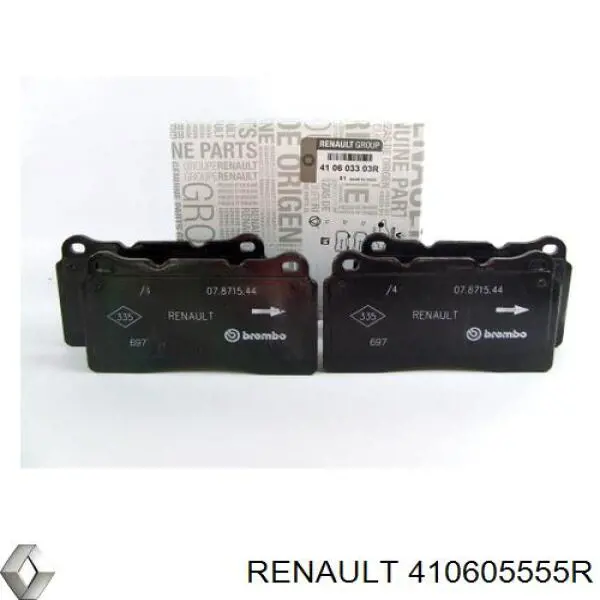 410605555R Renault (RVI) pastillas de freno delanteras