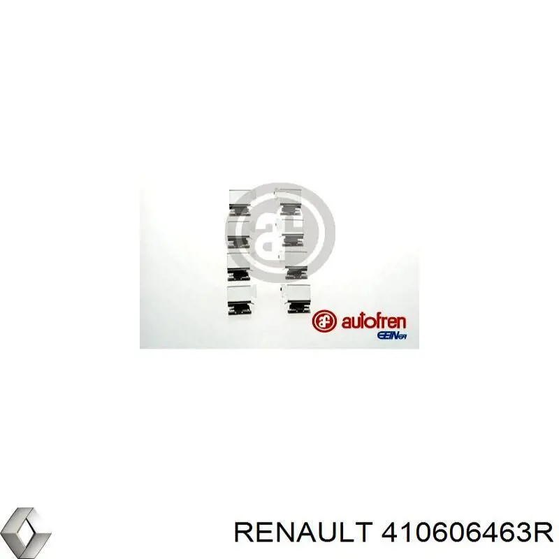 Juego de resortes de sujeción de pastillas de freno delanteras Renault (RVI) 410606463R precio, desde 5,93 EUR