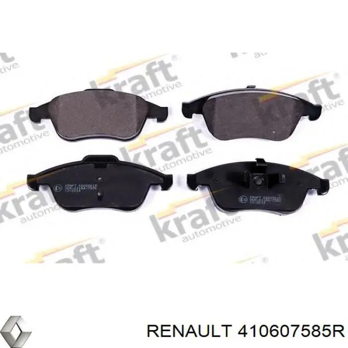 Pastillas de freno delanteras Renault (RVI) 410607585R