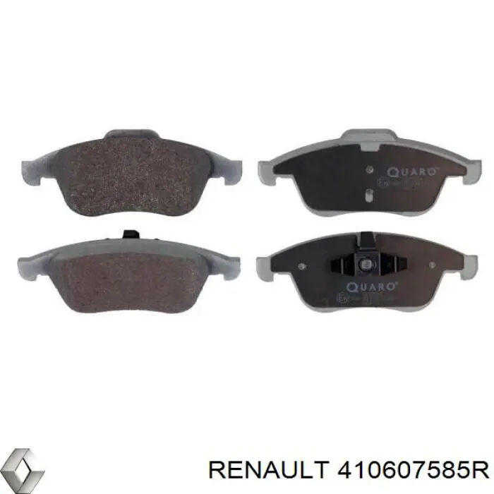 410607585R Renault (RVI) pastillas de freno delanteras