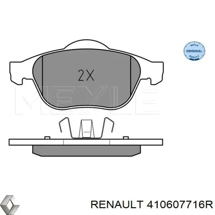 410607716R Renault (RVI) pastillas de freno delanteras