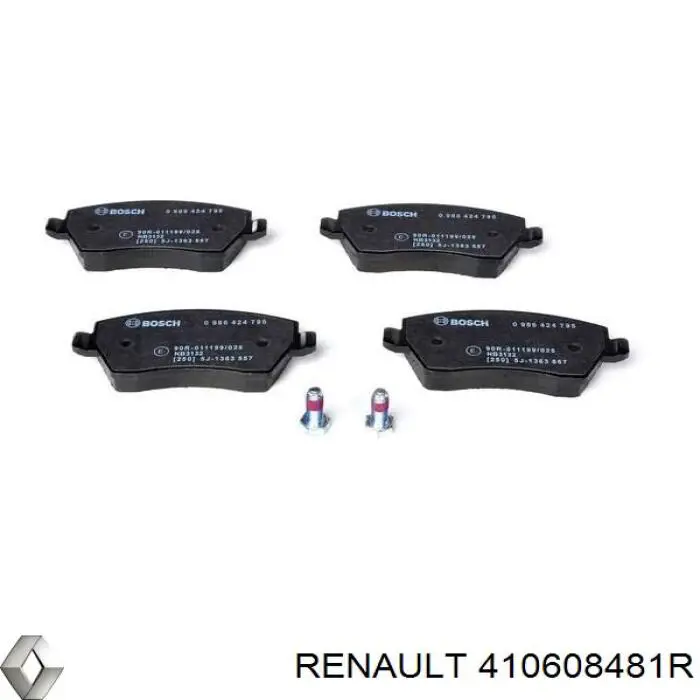 Pastillas de freno 410608481R Renault (RVI)