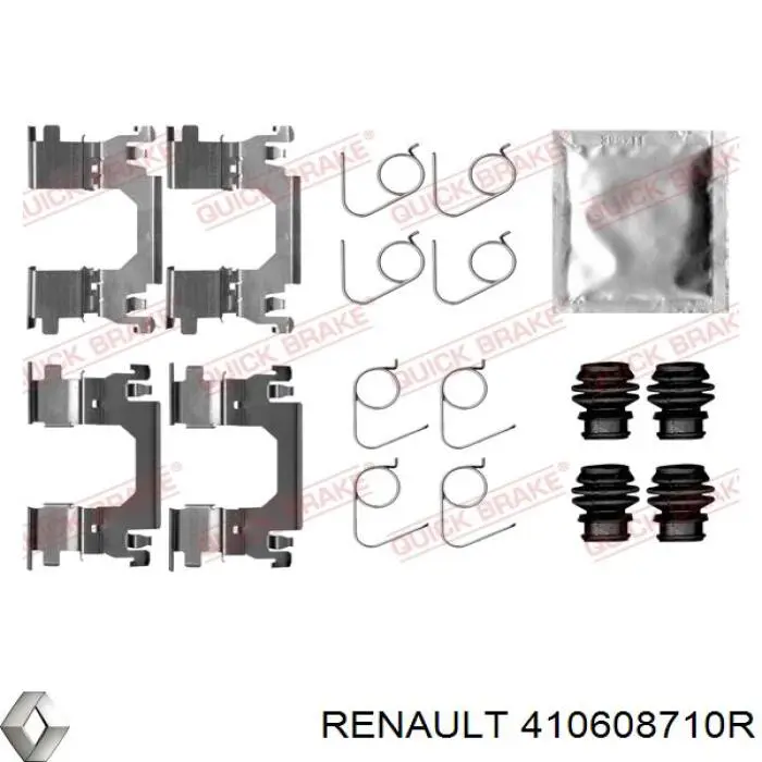 Comprar 410608710R Renault (RVI) Pastillas delanteras de freno