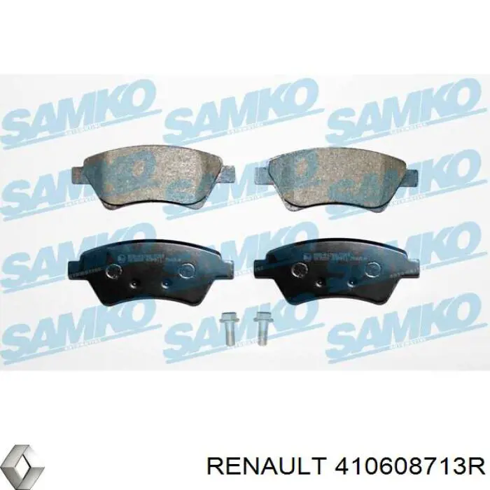 410608713R Renault (RVI) pastillas de freno delanteras