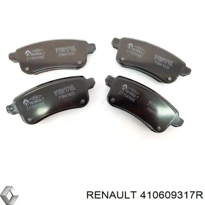 410609317R Renault (RVI) Pastillas delanteras