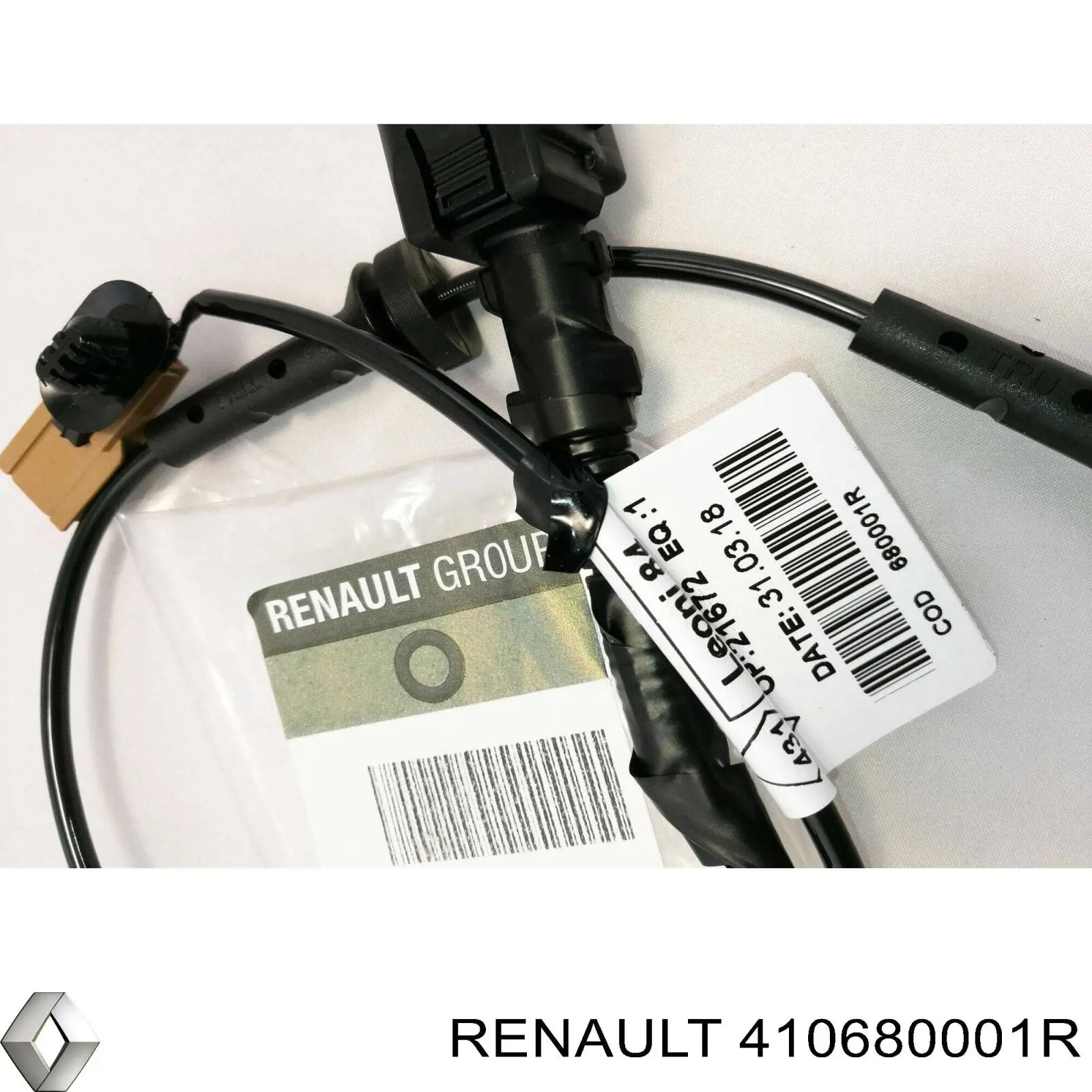 Cable del sensor de desgaste de las pastillas de freno delantero Renault (RVI) 410680001R