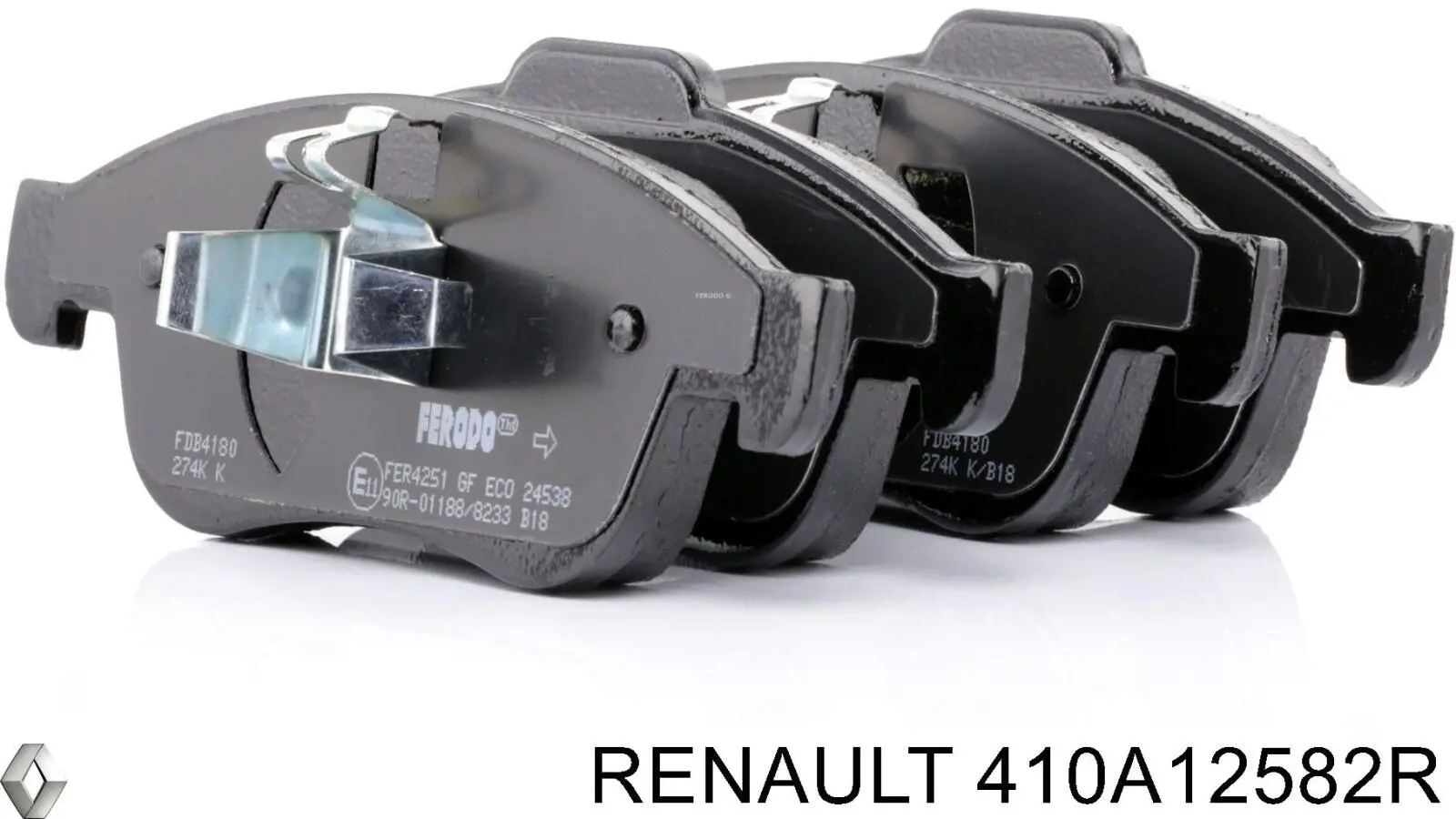 Pastillas de freno 410A12582R Renault (RVI)